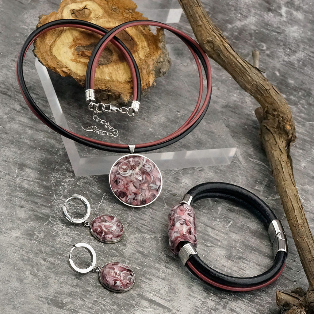 Серьги из муранского стекла BERRY MIX LS2515