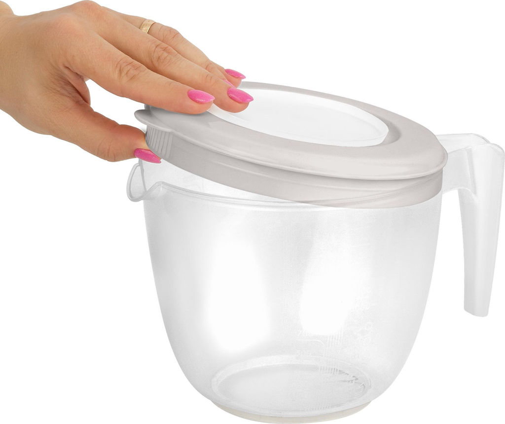 Емкость для миксера мерная ХЕЛЬСИНКИ с крышкой 1,9 л пепельный жемчуг PT111010024