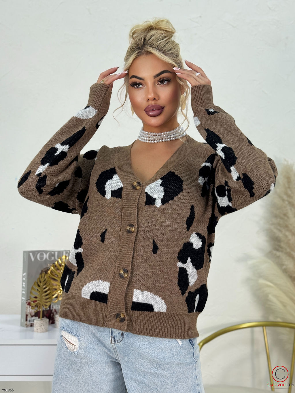 Кардиган кофта на пуговицах