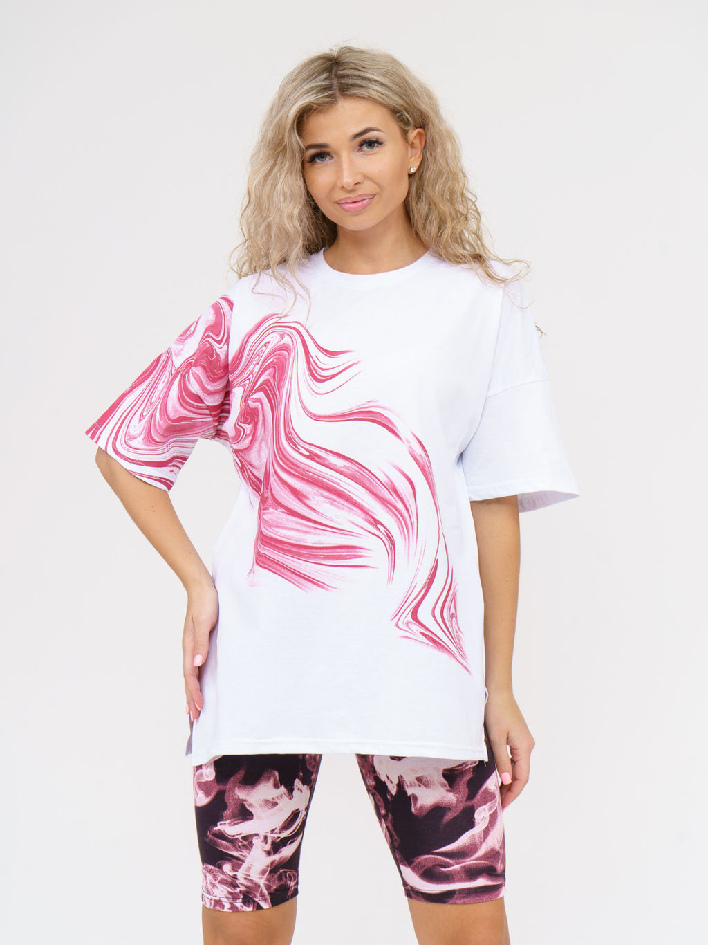 910 Костюм "белый/бордо"