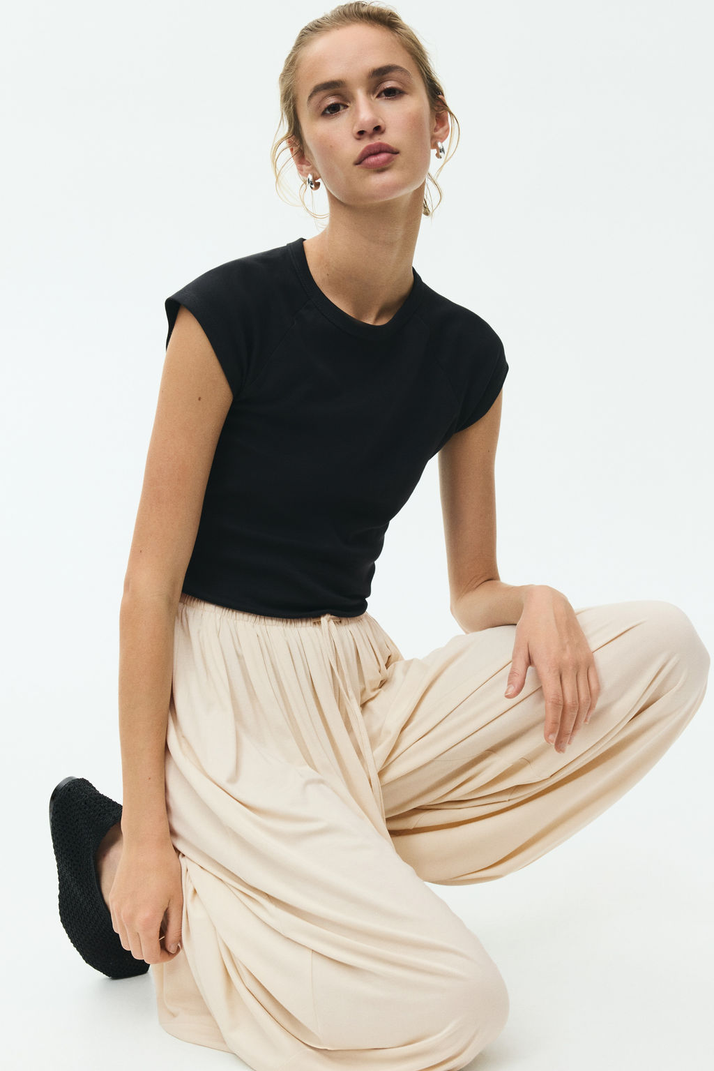 Pantal?n globo con cord?n de ajuste - H&m фото 5
