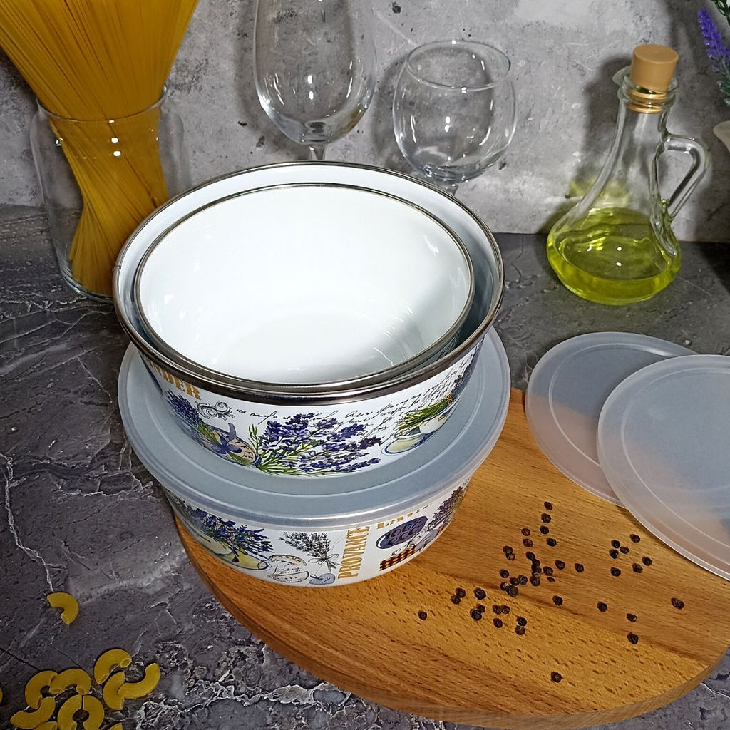 Набор из 3 предметов №47 "Горная лаванда" белосн. 1DM47PL