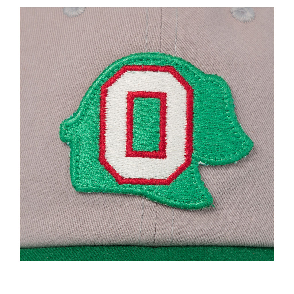 Бейсболка AMERICAN NEEDLE арт. SMU715A-OAO Oakland Oaks New Timer Slouch MILB (серый / зеленый)  фото 3