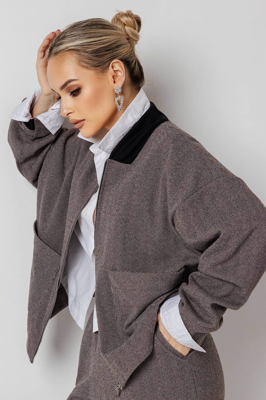 Жакет женский 4473/02/Коричневый