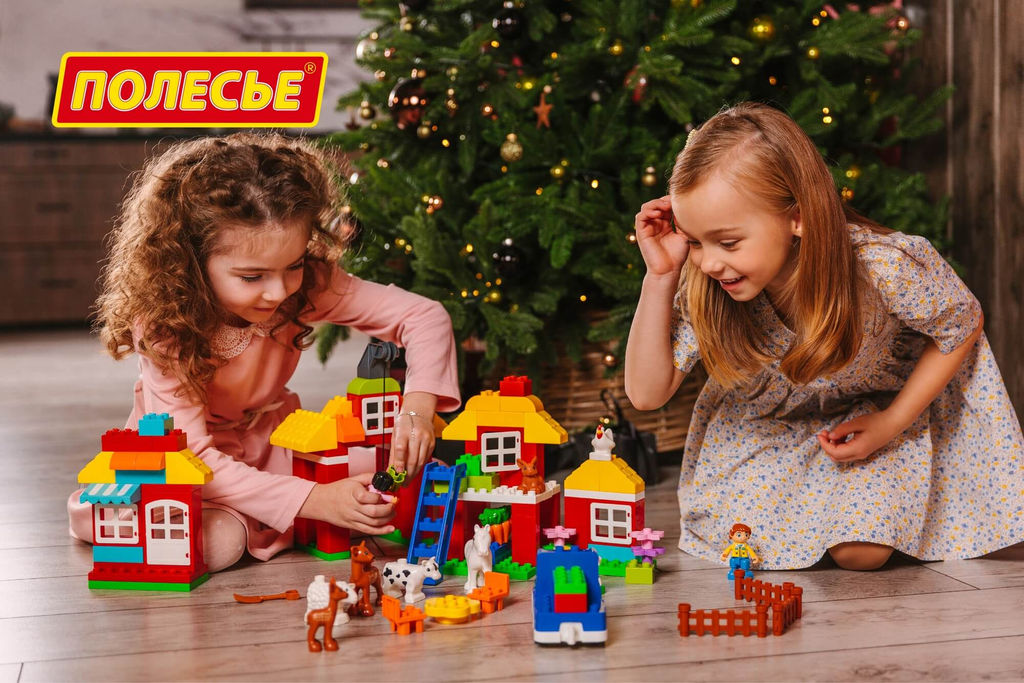 Конструктор Макси - Весёлая ферма (156 элементов) (в коробке) - Полесье фото 8