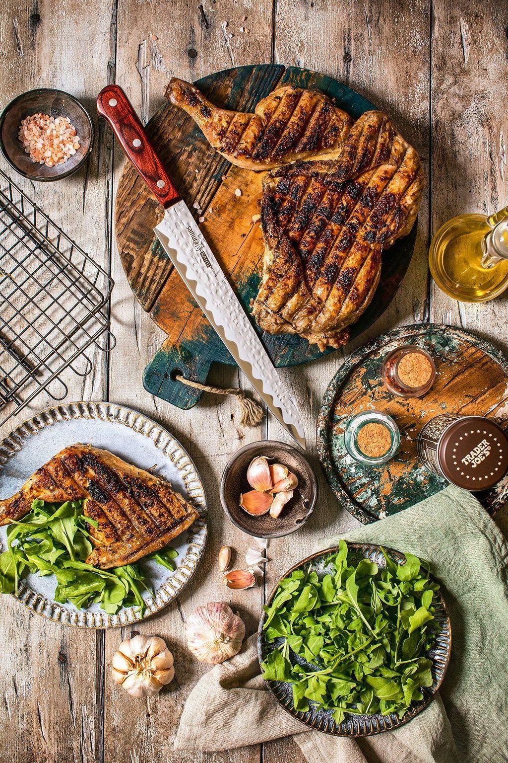 SKJ-0045/K Нож кухонный "Samura KAIJU" Янагиба 240 мм, AUS-8, дерево