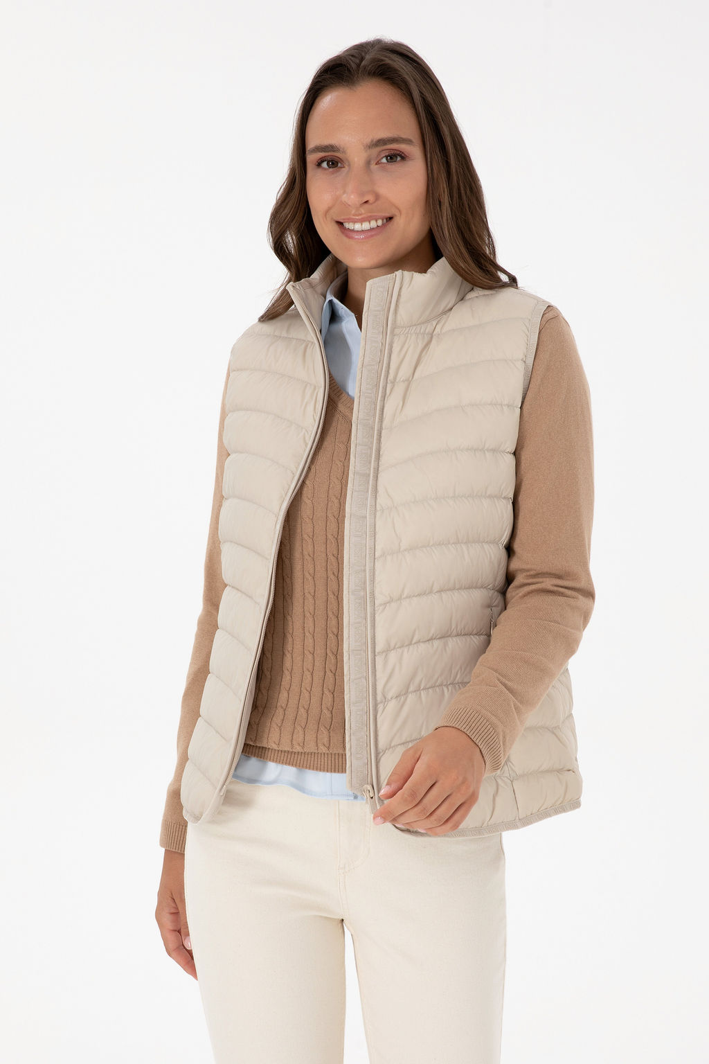 KadДn Krem Yelek - U.s. polo assn фото 3