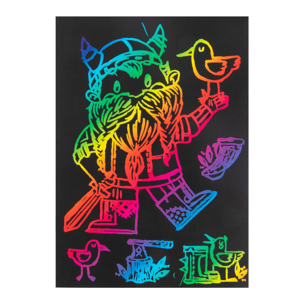 Hobbius GHPS-06 Набор для творчества Гравюра-блокнот 10 x 14 см Викинги  фото 7