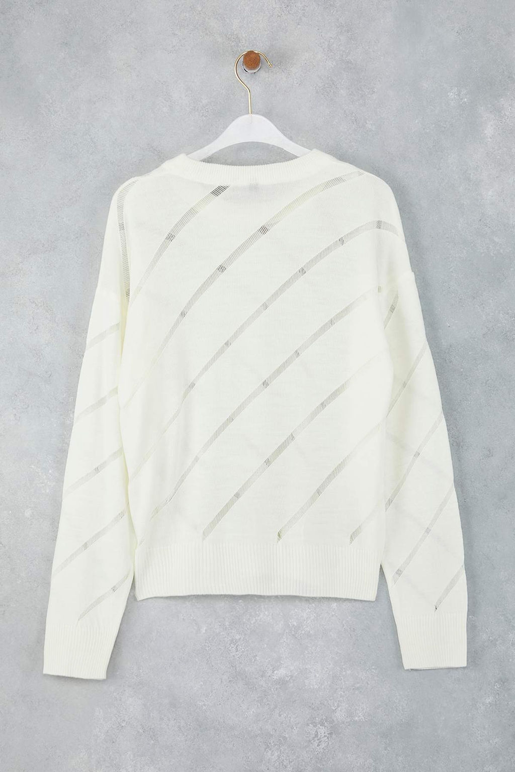 Siyah Ajurlu/Delikli Triko Kazak TWOAW24KZ00157 - Trendyolmilla фото 14