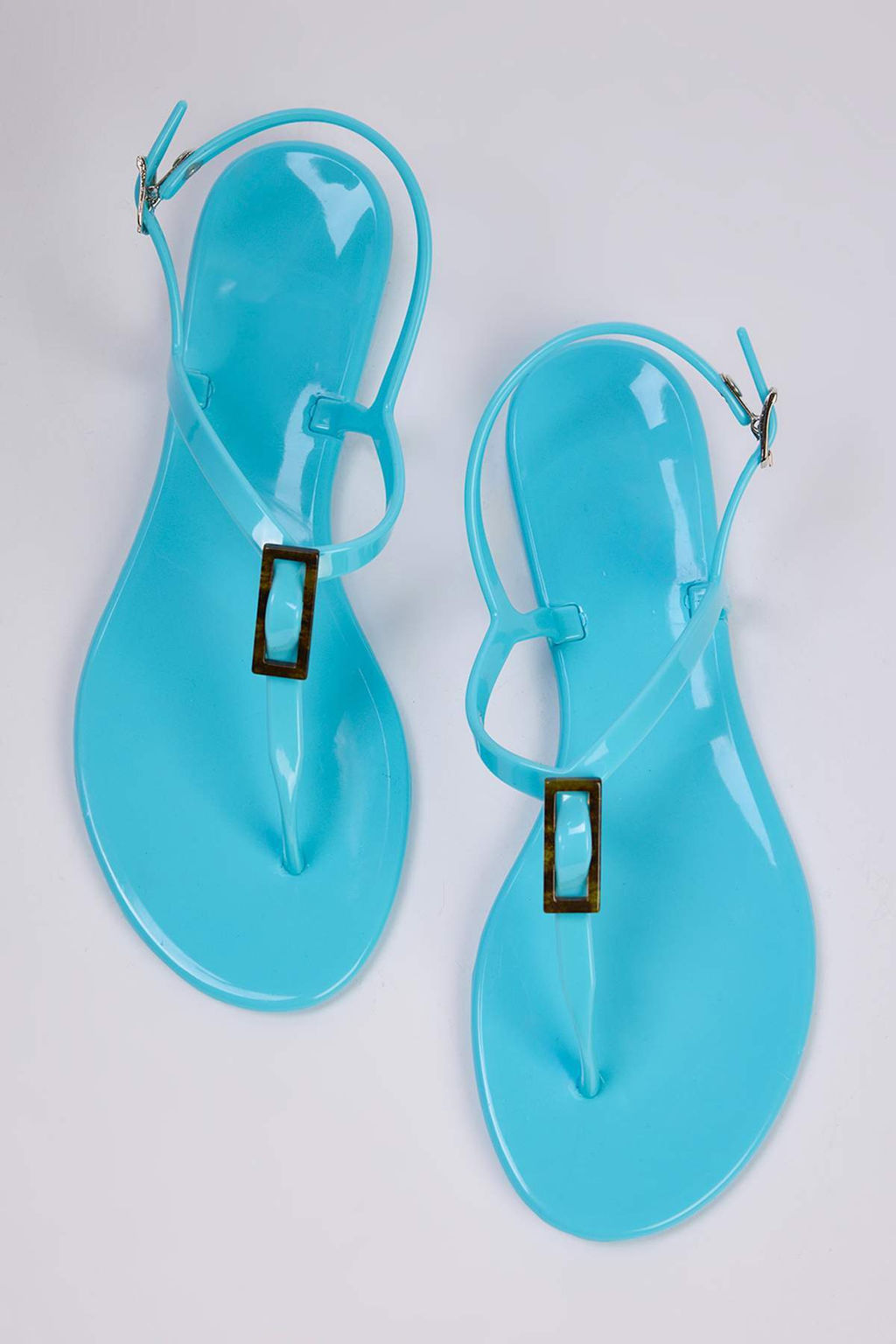 Trendyolmilla Shoes Siyah Jelly Parmak Aras? Kad?n Sandalet TAKSS25SD00065