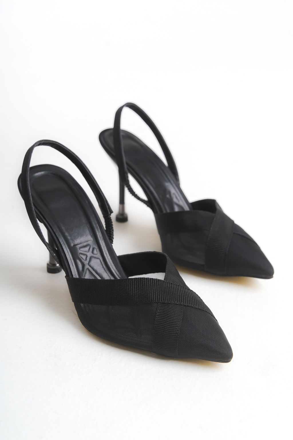 Trendyol Shoes Siyah File Detayl? Sivri Burun Ince Topuklu Ayakkab? TAKSS25TO00050 - Trendyolmilla фото 5