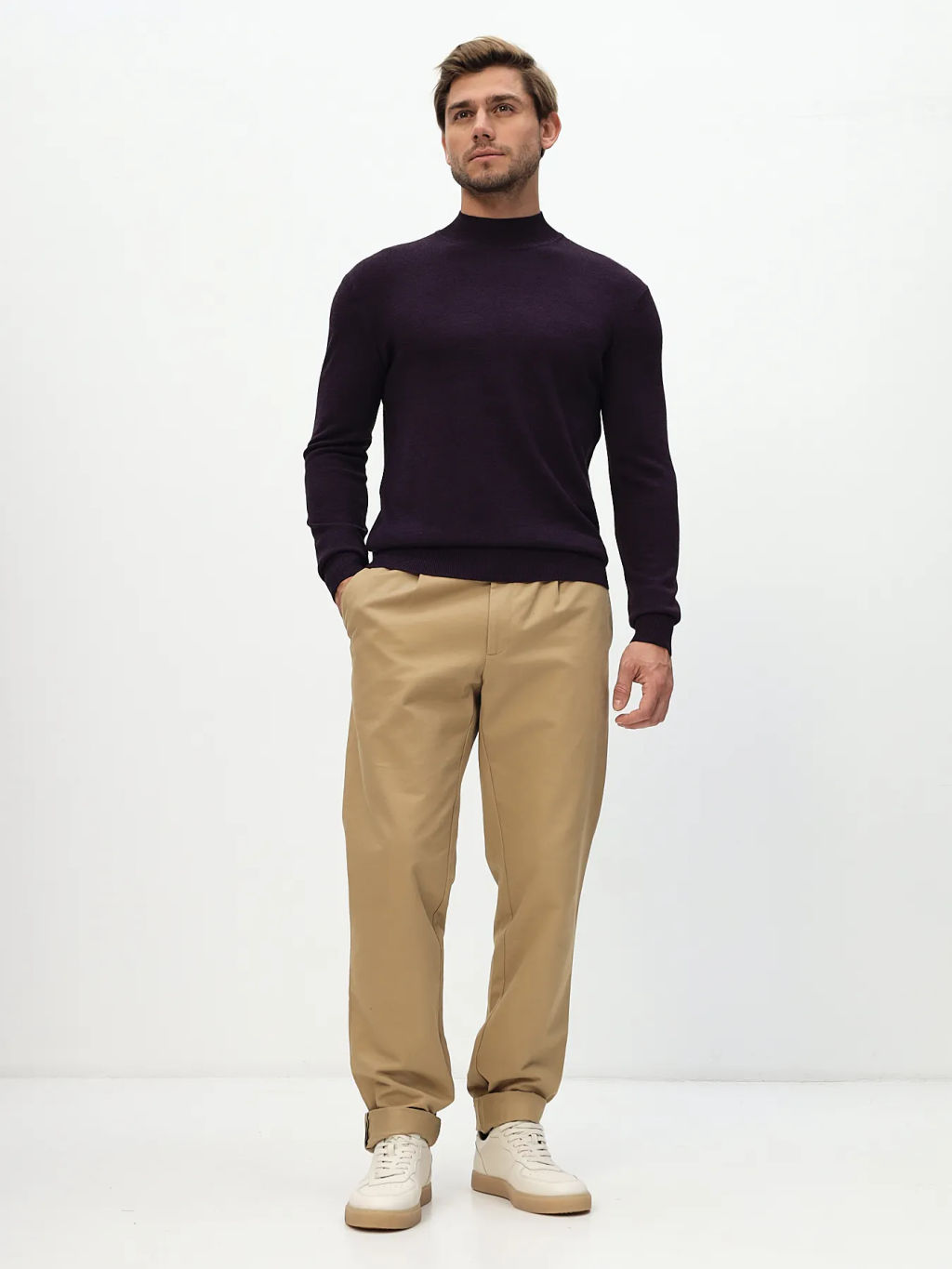 Джемпер мужской GREG G122-CT 180194 (фиолет)  фото 5