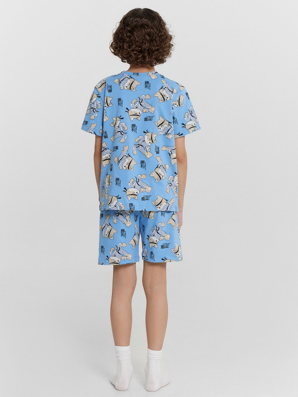 Комплект домашний для мальчиков голубой с принтом - Mark formelle фото 3
