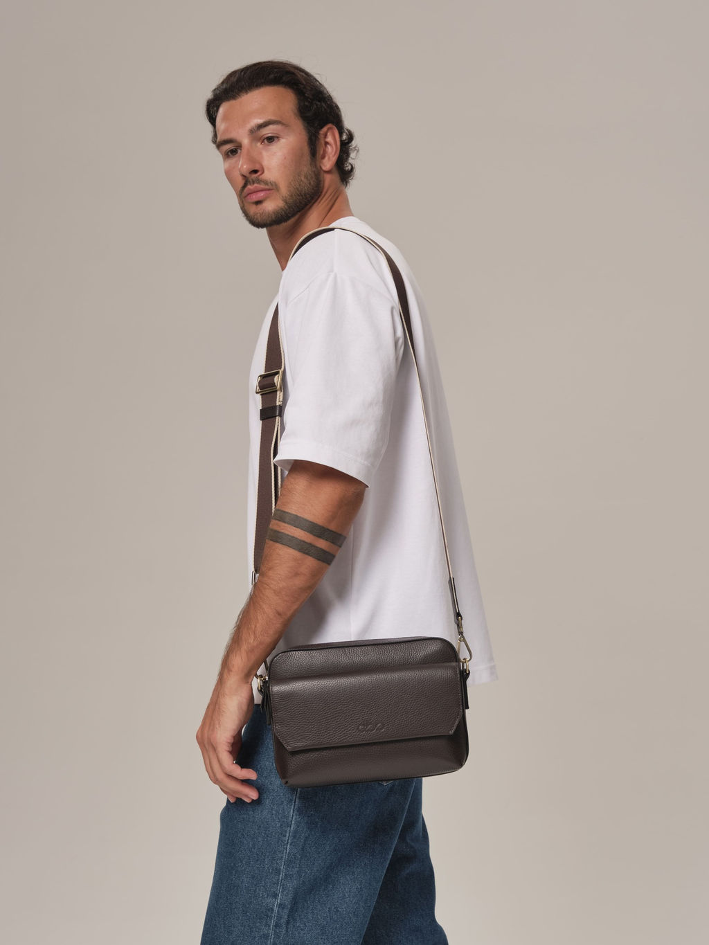 Мужская сумка Bora DBR 7113 коричневый шоколад фото 6