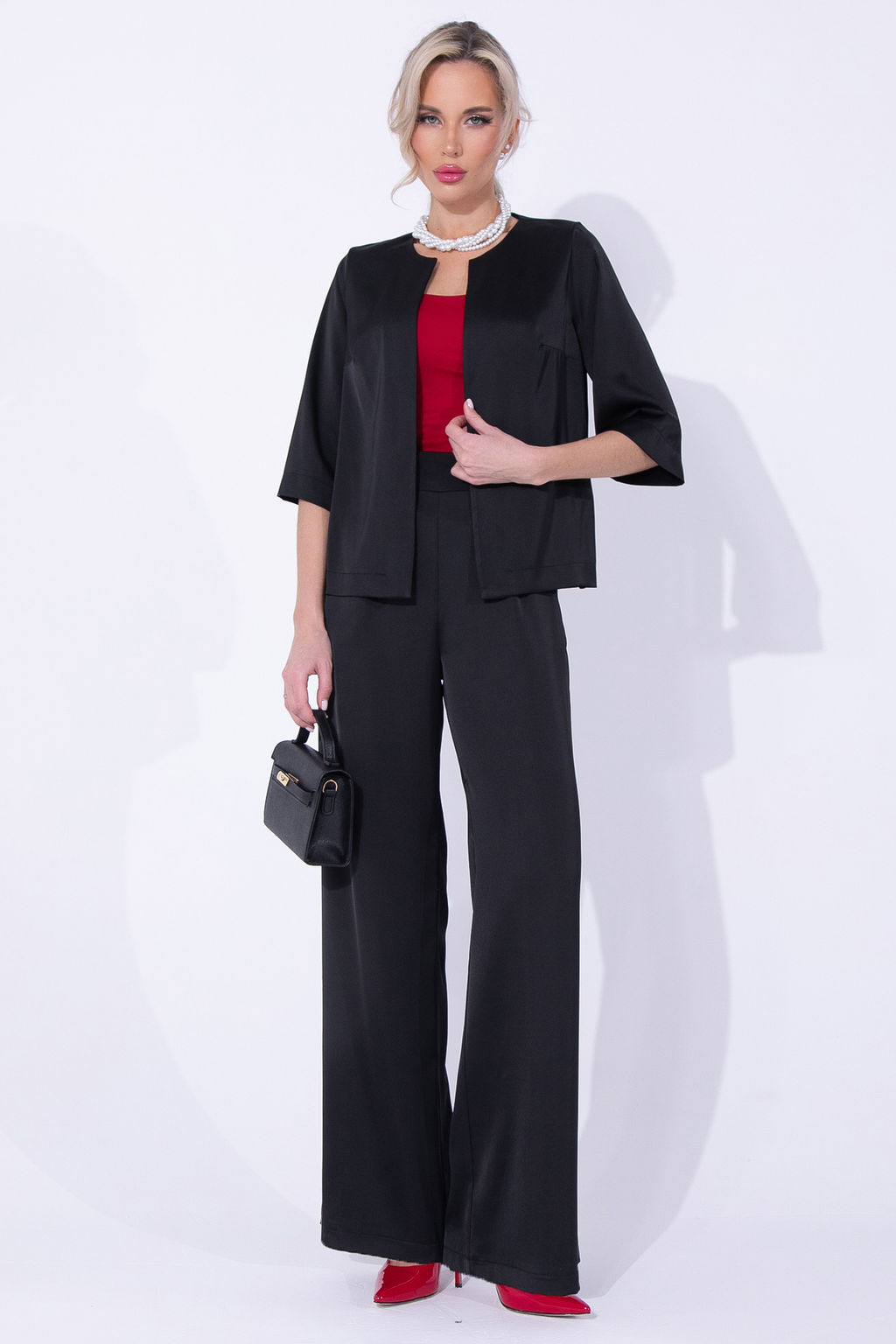 Костюм Итальянский шик 2 (чёрный) - Эльза фото 3