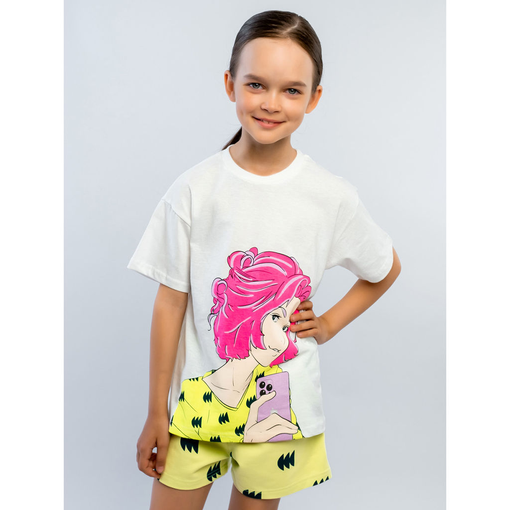 Комплект футболка кулирка, шорты футер 2х нитка петля 7010900102 - Youlala фото 5