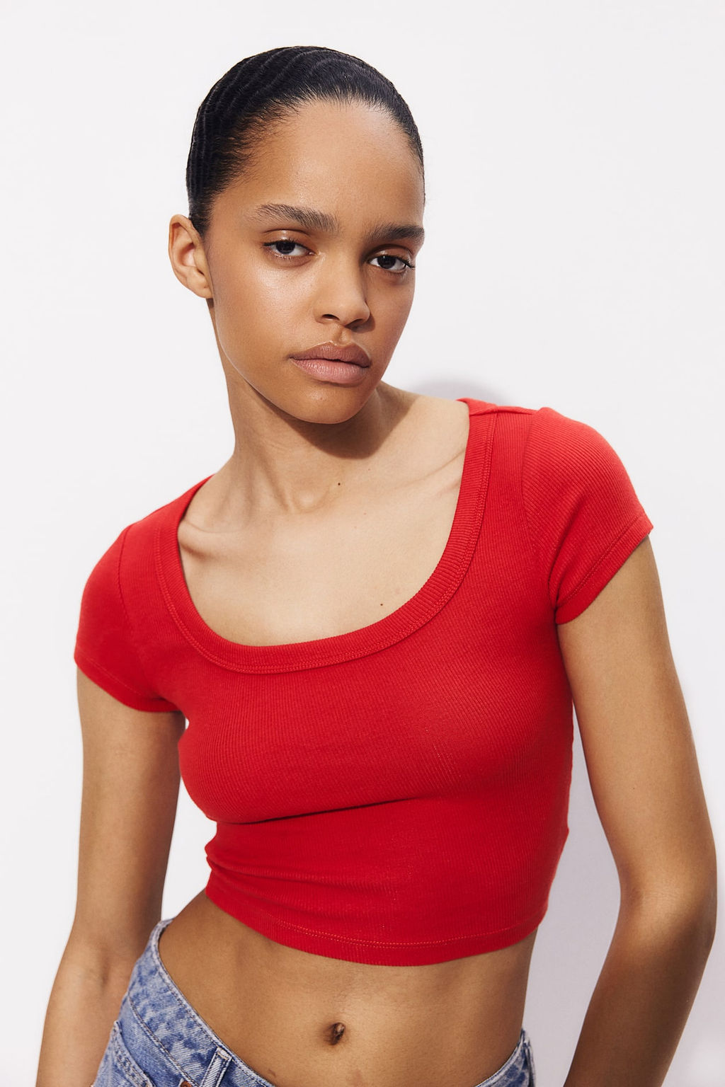 Camiseta cropped de canale - H&m фото 2