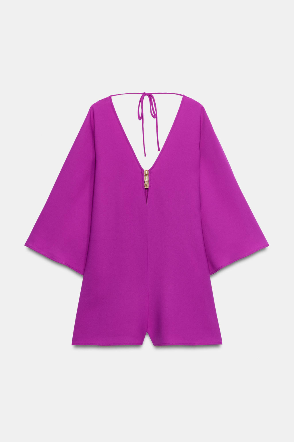 MONO CORTO FORNITURA MANGA ANCHA / Fucsia oscuro - Zara фото 6
