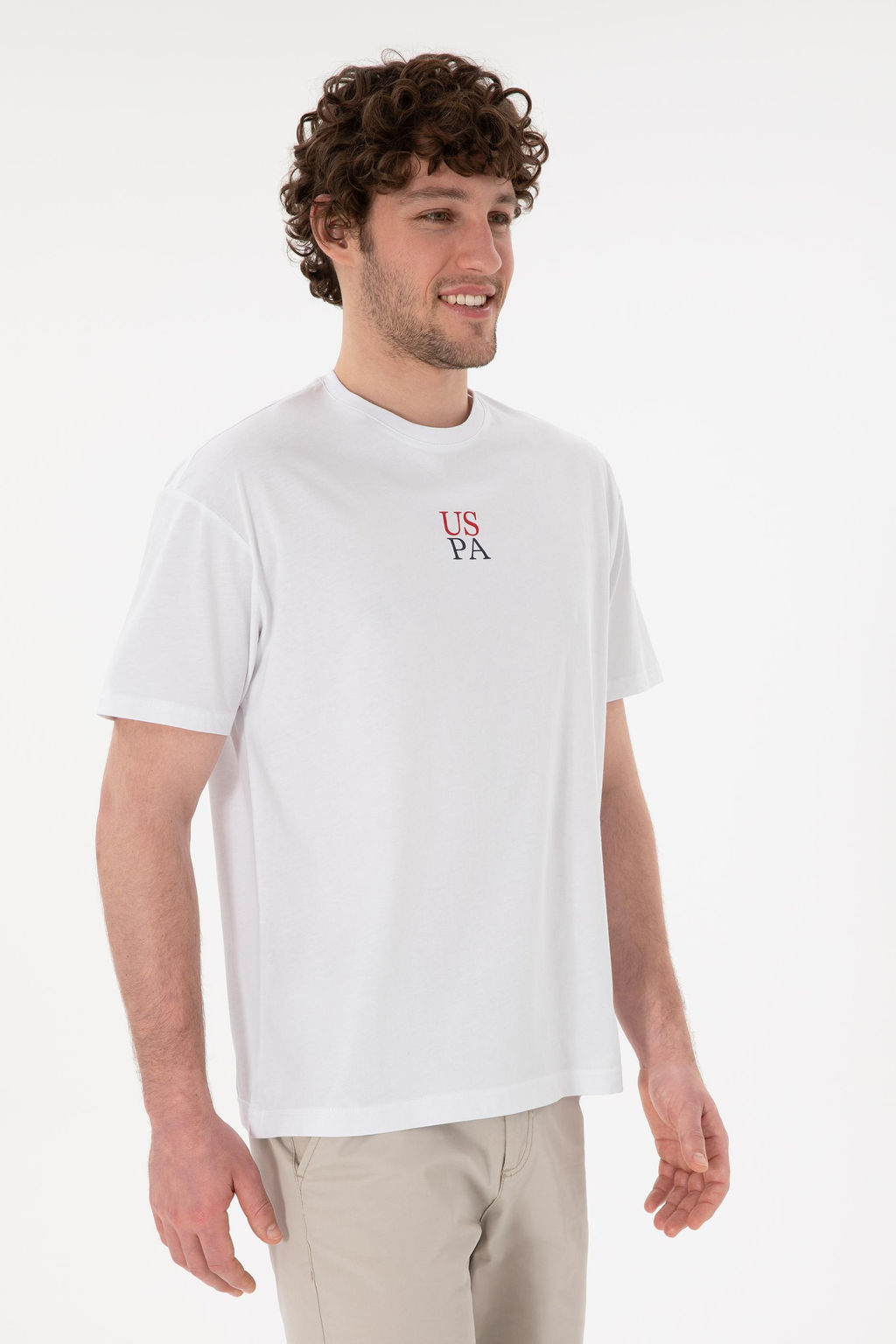 Erkek Comfort Fit Bisiklet Yaka Beyaz Ti__rt Sepette S_rpriz _ndirim - U.s. polo assn фото 2