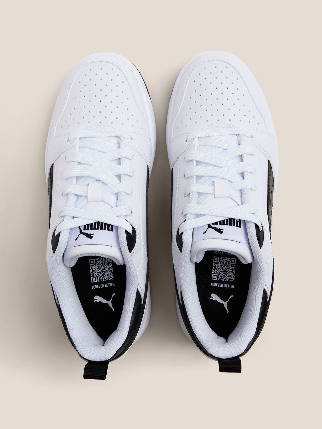 Детские кеды PUMA Puma Rebound V6 Lo Jr Артикул 4587249, белый
