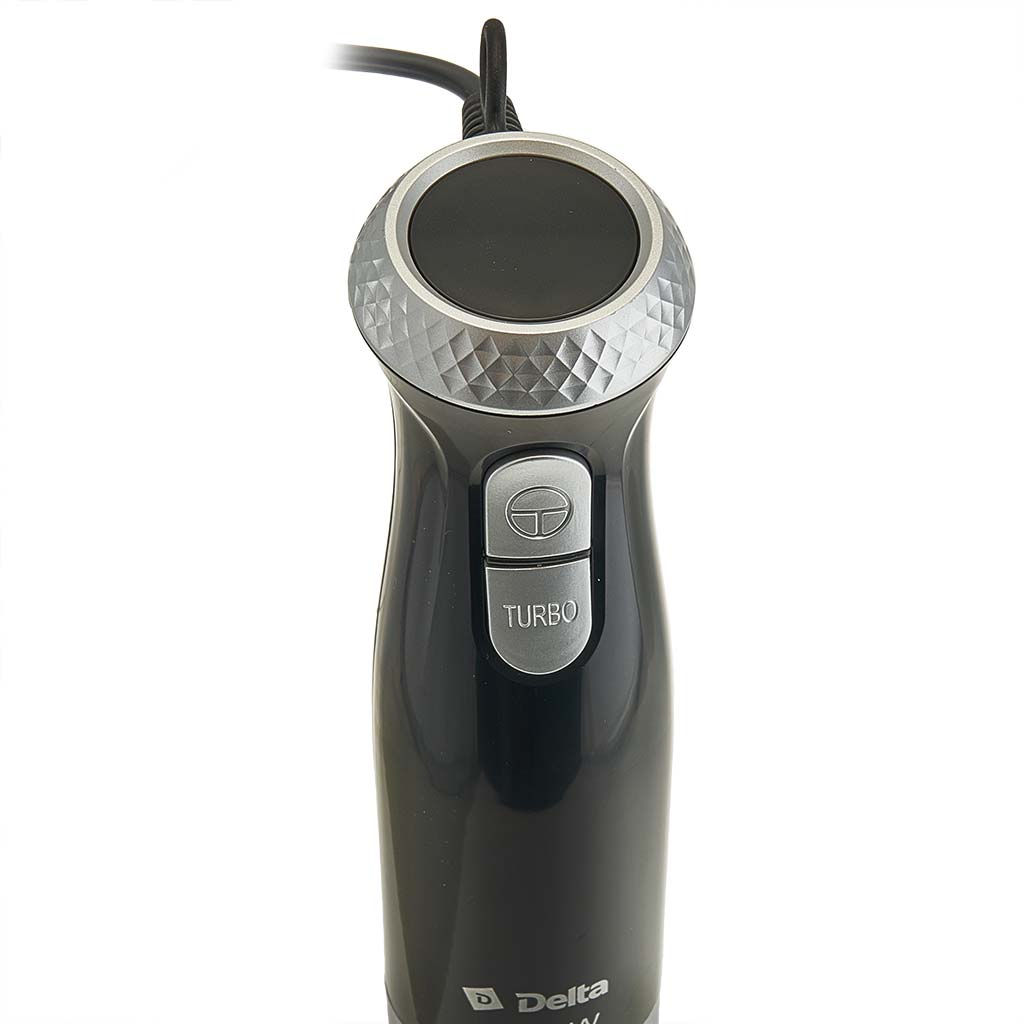 Блендер DELTA DL-7064B черный 1000 Вт, ТУРБО, стакан, венчик, измельчитель