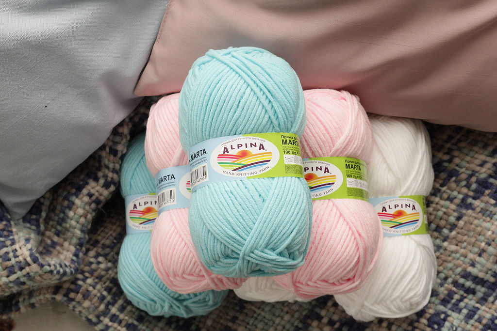 Пряжа ALPINA MARTA 100% тактифил 5 шт. х 100 г 120 м  6 м