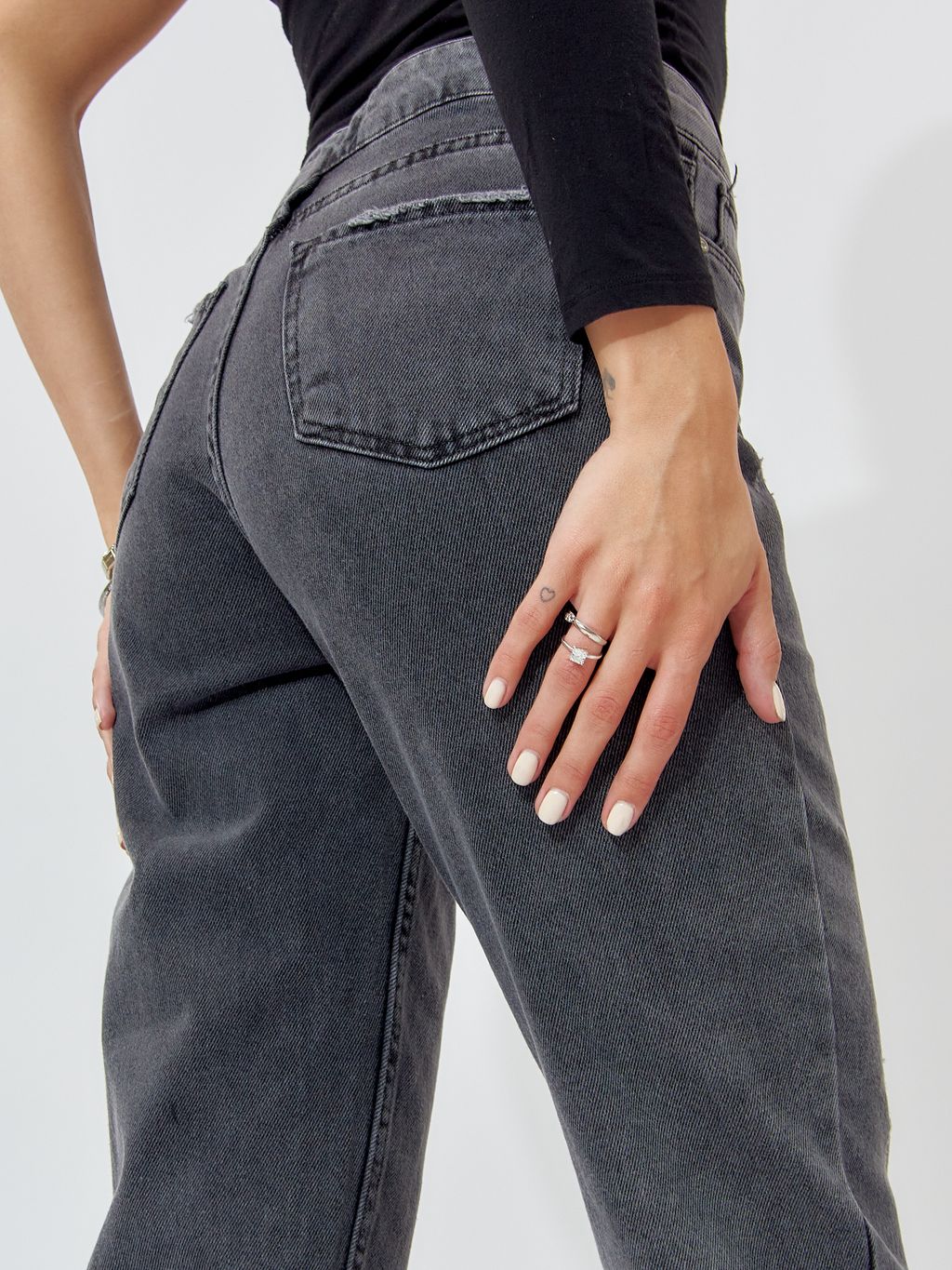 Джинсы женские темно-серого цвета 536_227TC - Mtforce фото 17