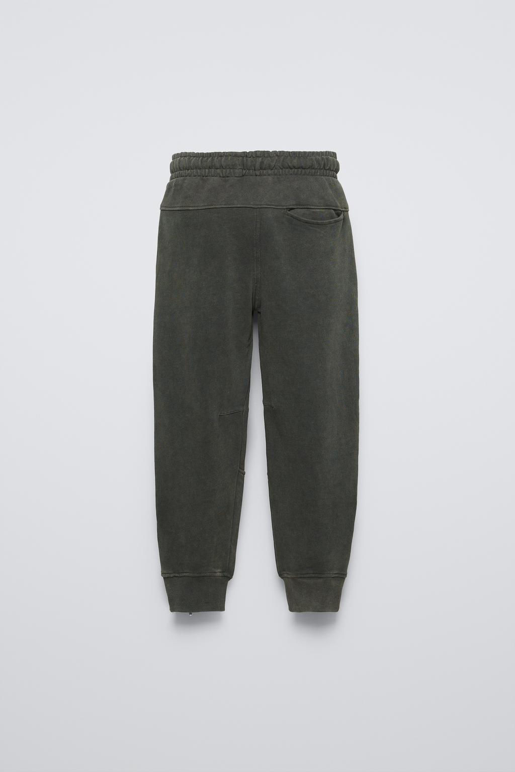 FLEECE JOGGERS WITH ZIPS - Zara фото 5