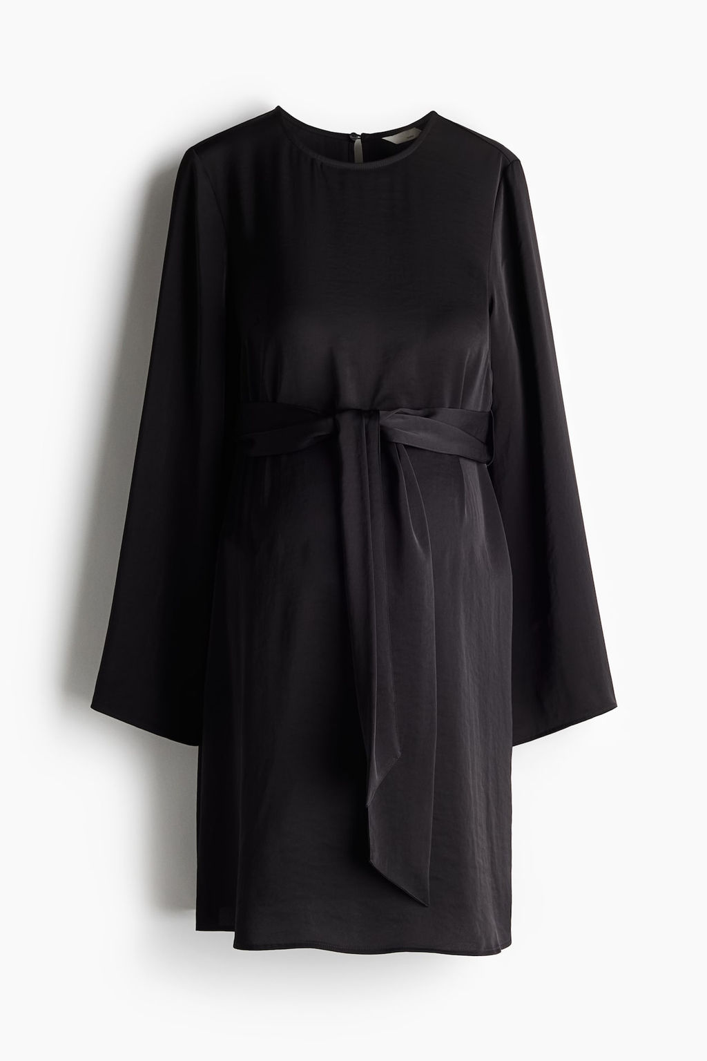 MAMA Vestido de saten con cinturon de anudar - H&m фото 4