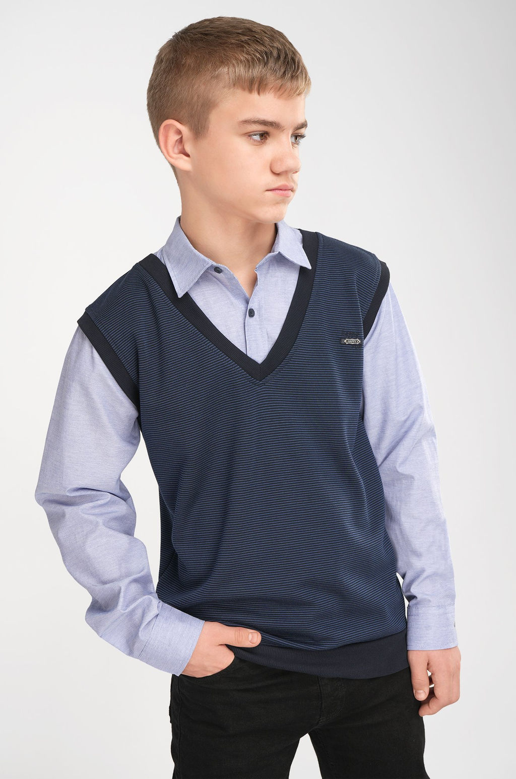 Джемпер-рубашка для мальчика Happyfox