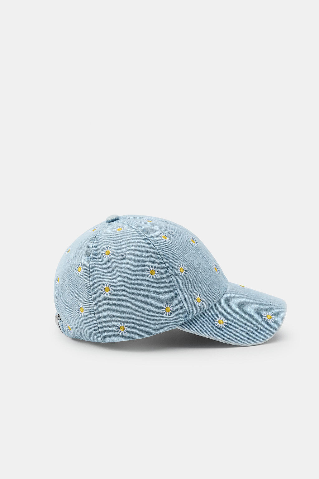 GORRA DENIM BORDADOS MARGARITAS / Azul - Zara фото 5