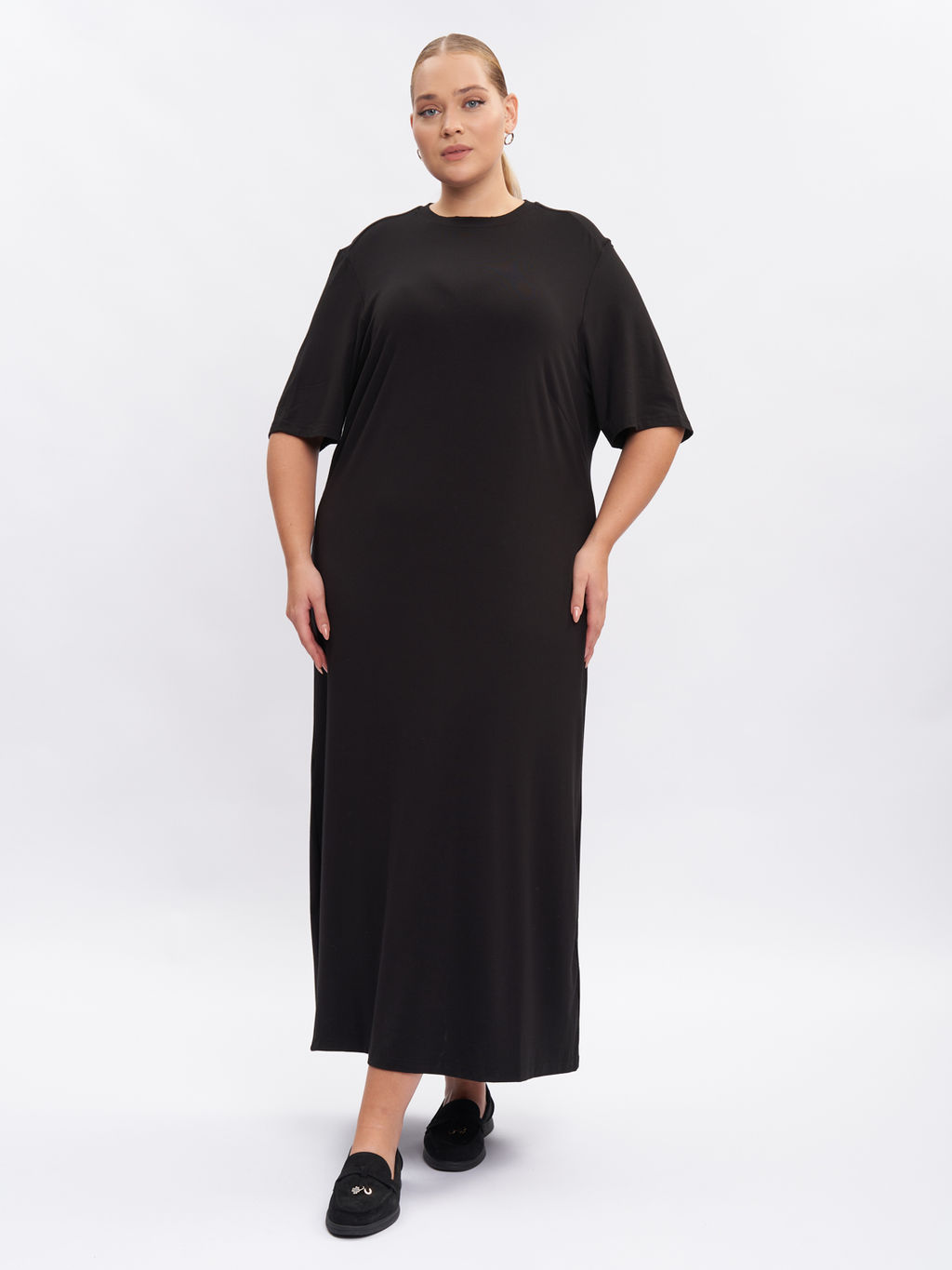 Платье из трикотажа PP51503BLK01