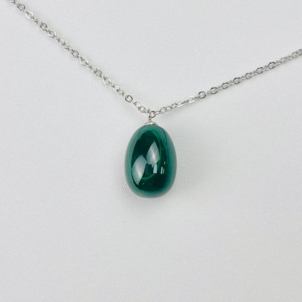 Кулон на цепочке из Малахита 42 см +