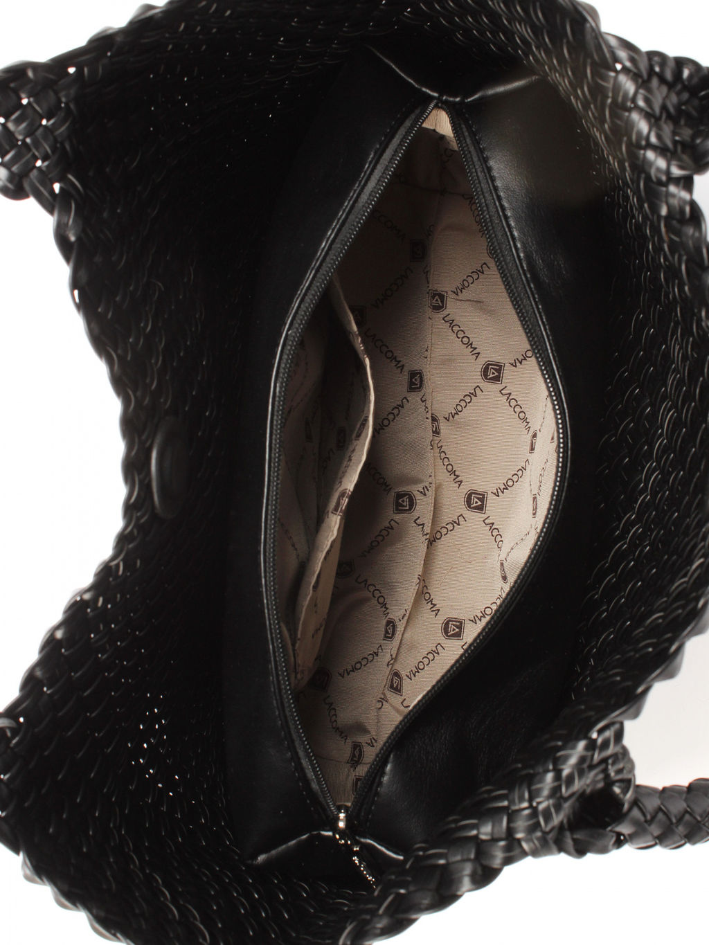LACCOMA сумка СУ1033-А-черный эко кожа хлопок  фото 5