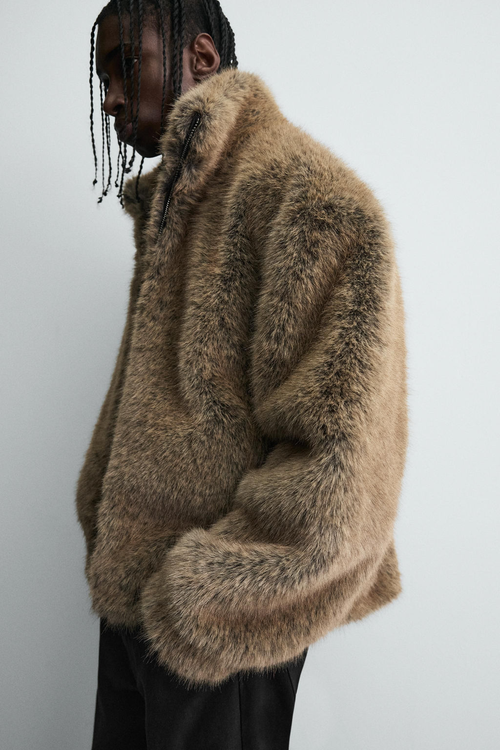 SHORT FAUX FUR COAT - Zara фото 5