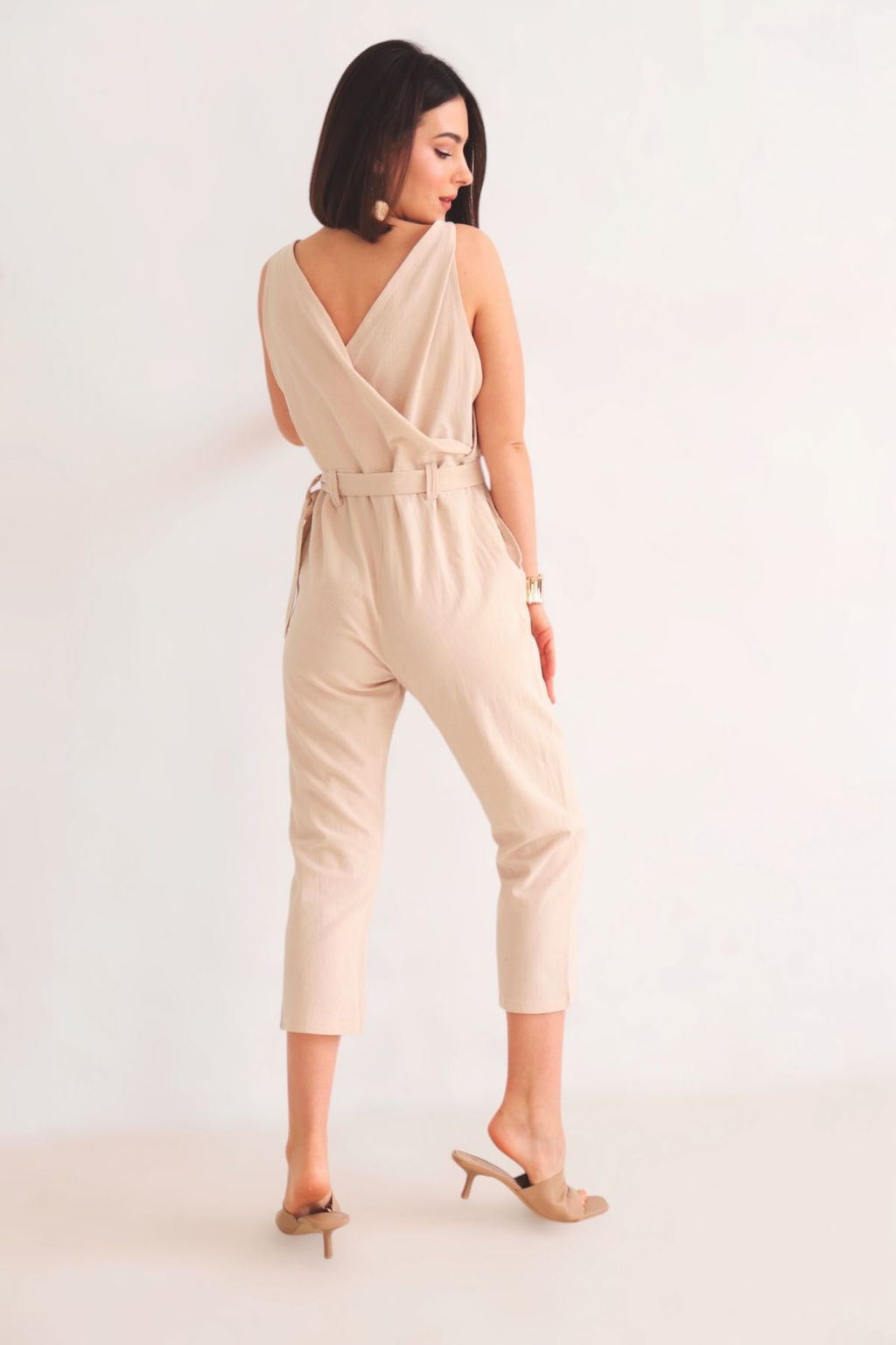 Martichelli Комбинезон хлопковый бежевый  фото 14