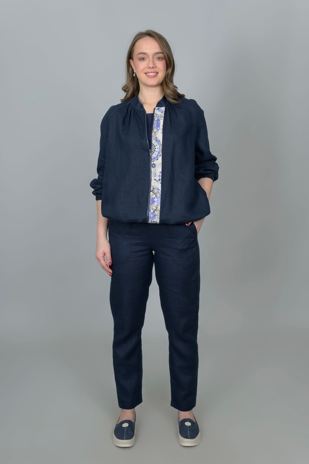 Бомбер лен 100% - Новый лен фото 9