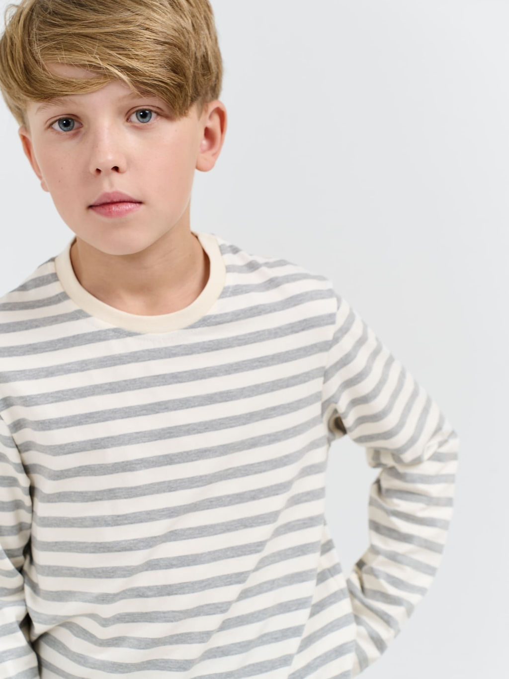 Лонгслив Полоска Пепел 7+ - Bungly фото 6