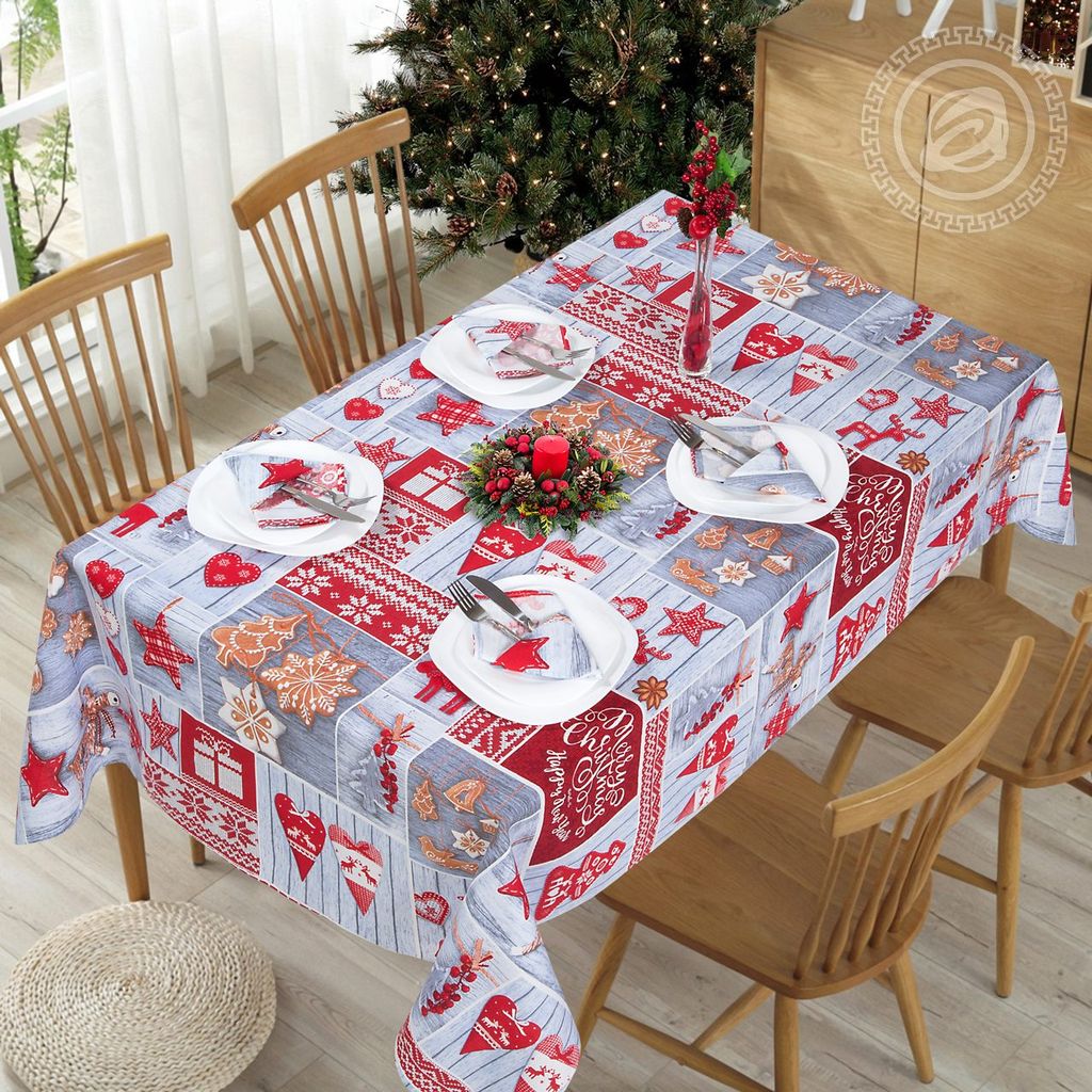 Набор столового белья Чудеса Набор столового белья Чудеса СБ.135.180/Скатерть: 1шт.-180*145; Салфетка: 6шт-35*35 Наборы столового белья из рогожки