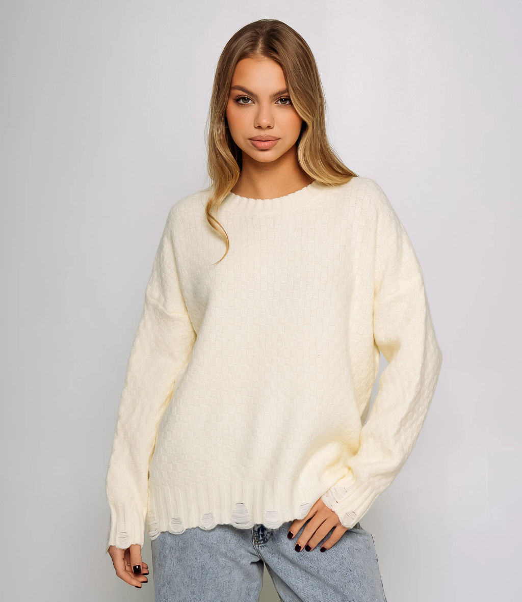Джемпер #КТ6138 (1), кремовый