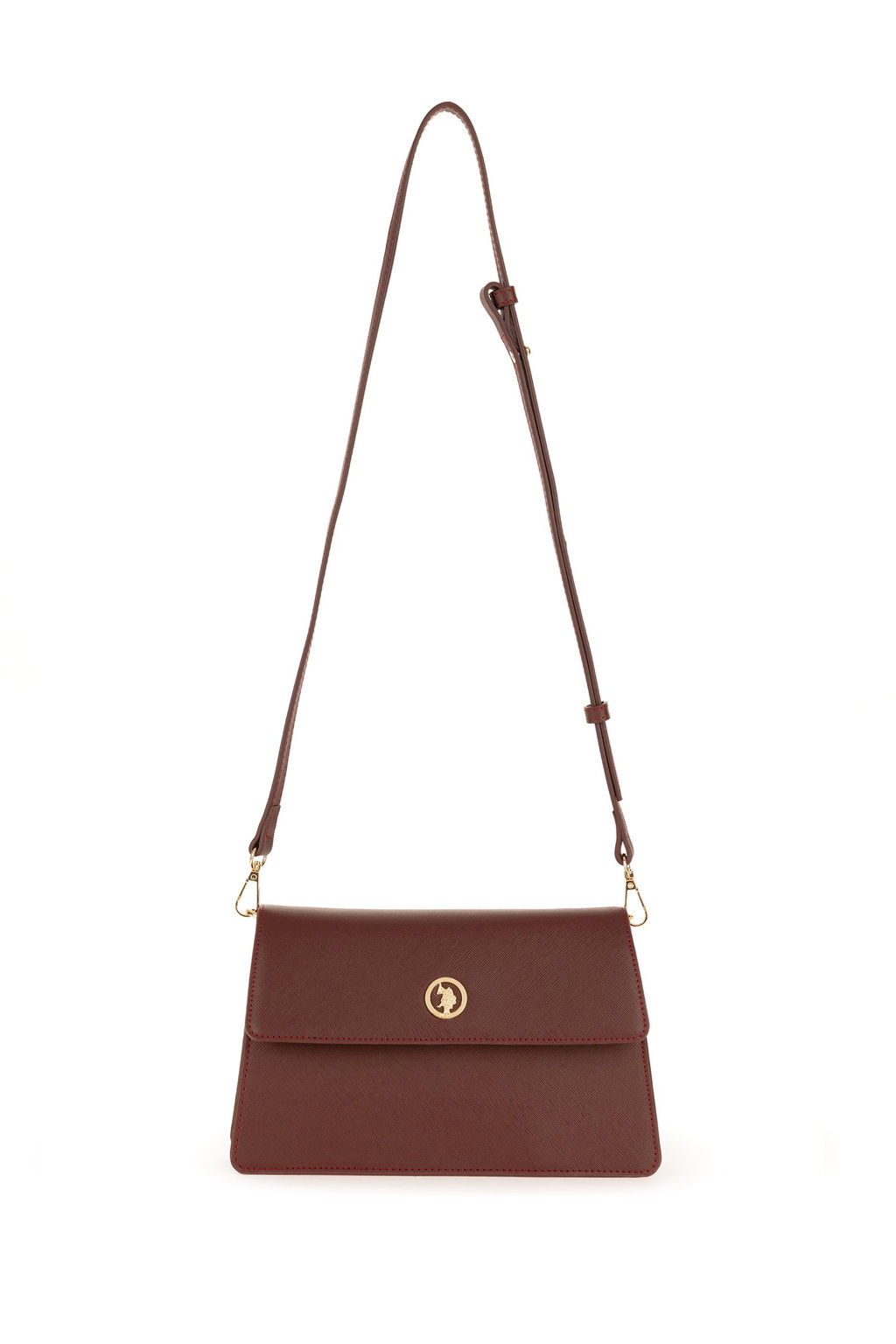 Женская бордовая сумка через плечо Неожиданная скидка в корзине - U.s. polo assn фото 6