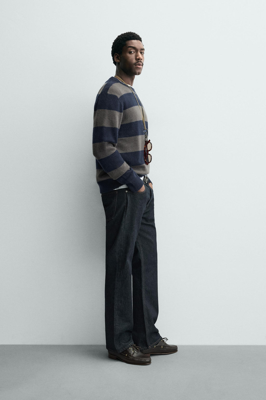 STRIPED CASHMERE JUMPER - Zara фото 4