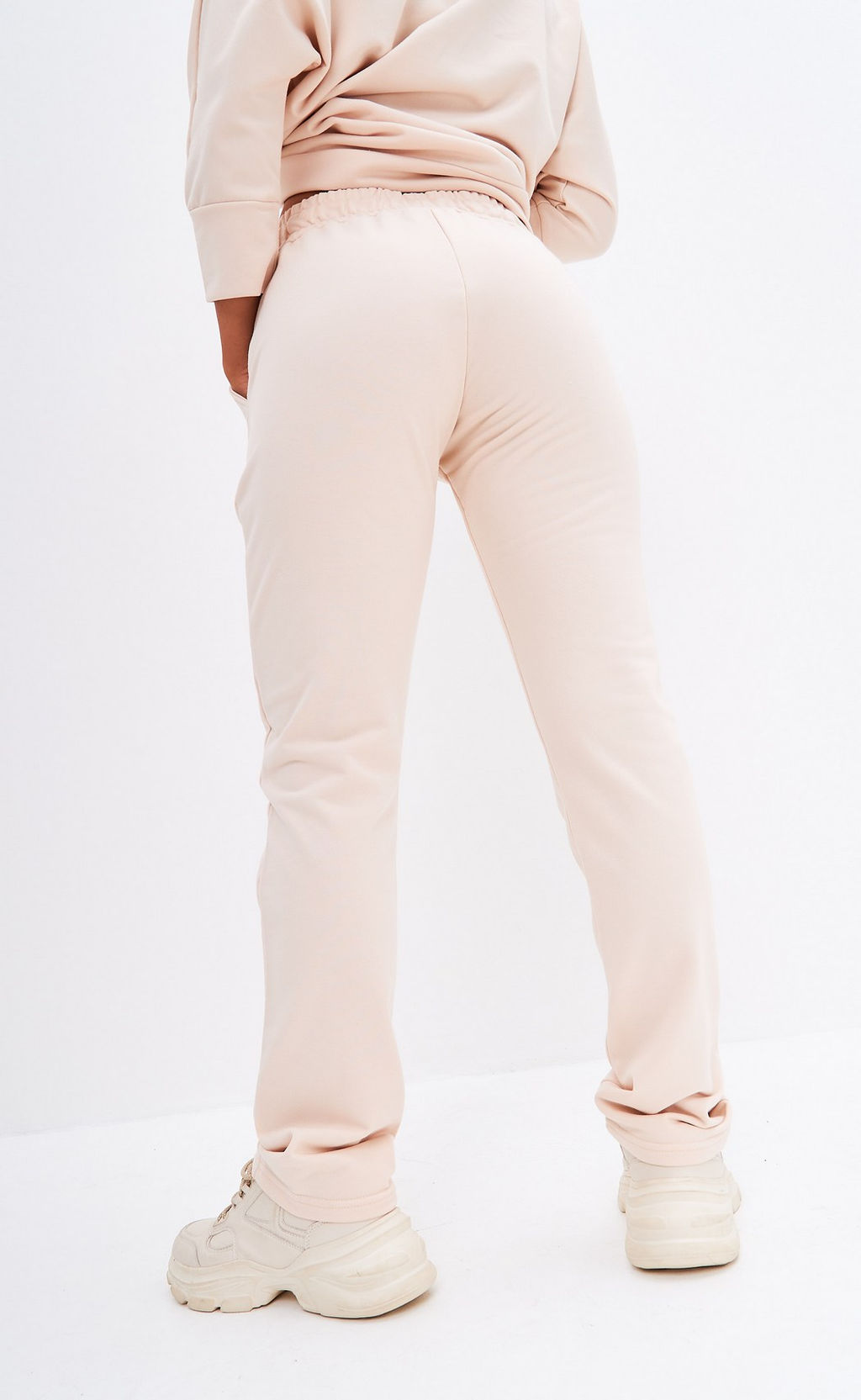 Брюки спорт F312-0851 pale beige - Fine joyce фото 10