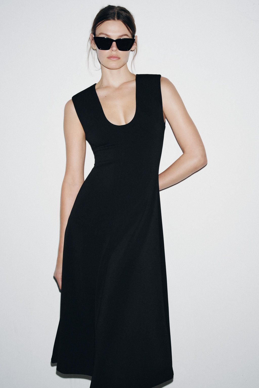 CREPE MIDI DRESS - Zara фото 5