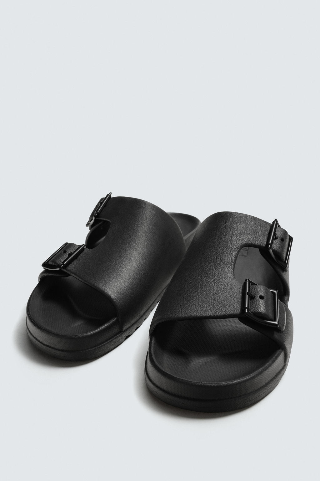 DOUBLE-STRAP RUBBERISED SANDALS - Zara фото 12