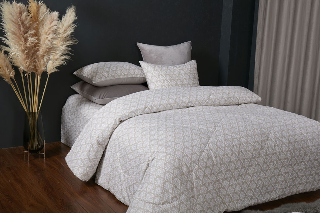 Комплект с одеялом Матео (капучино платина) АВС Cotton