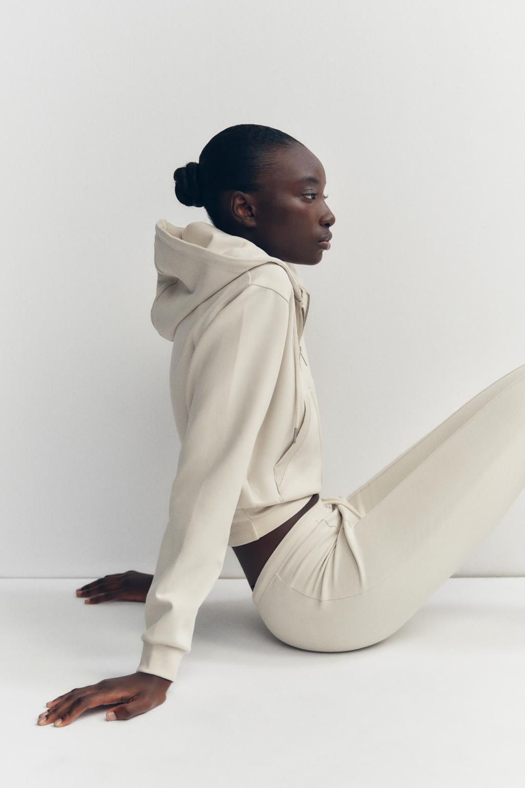 CROPPED INTERLOCK SWEATSHIRT - Zara фото 13