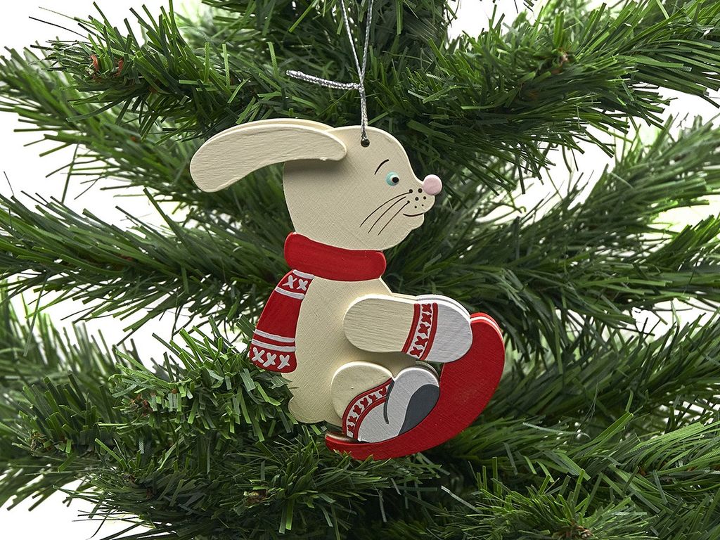 Символ Года 2023 - Кролик на ледянке. - Idh фото 2