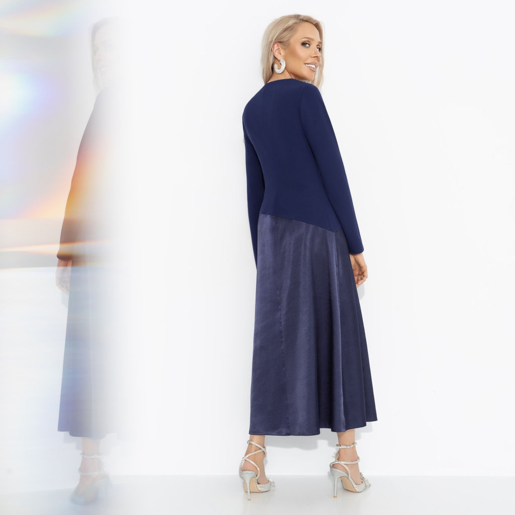 Платье комбинированное с шёлком, Нежная утонченность (моя мудрость) - Charutti фото 5