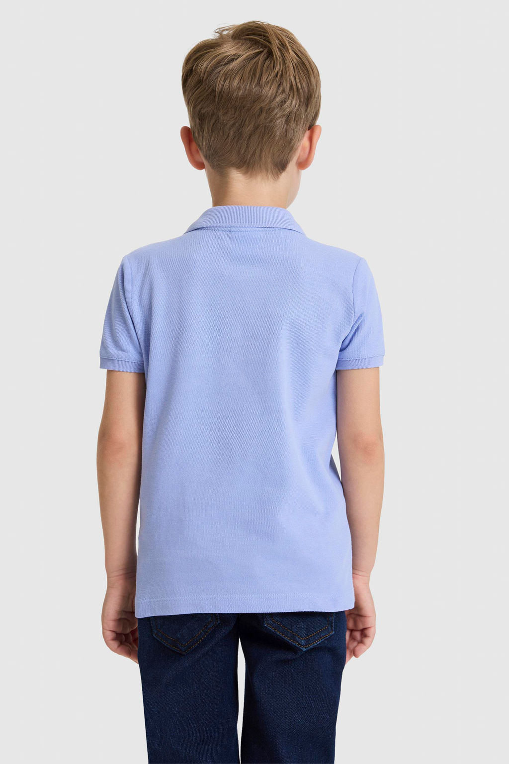 Erkek _ocuk Lavanta Polo Yaka Basic Ti__rt